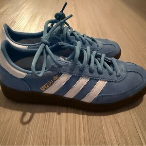Adidas Blue and White Men's Sneakers